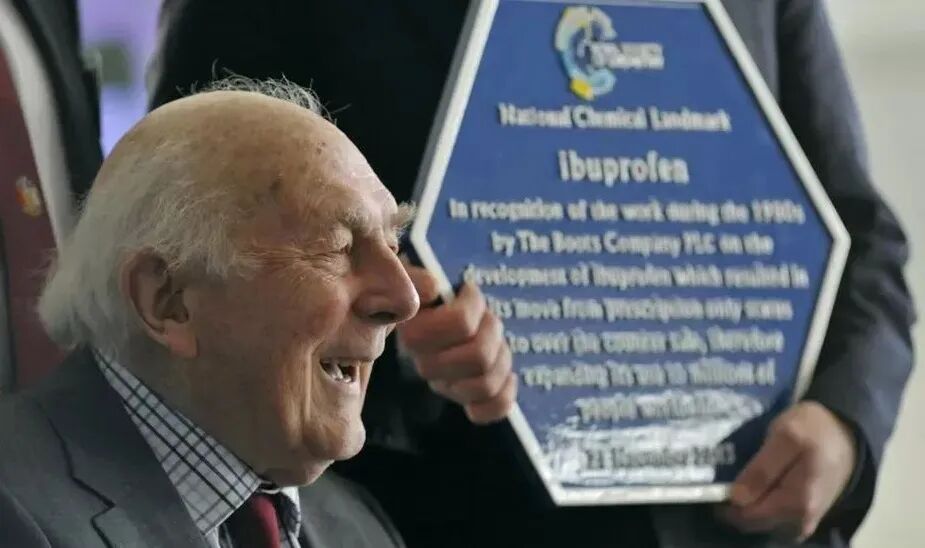 Figure 10. Stewart Adams receiving an honour.