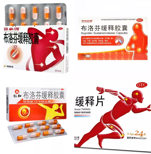 Figure 12. Many varieties of ibuprofen.