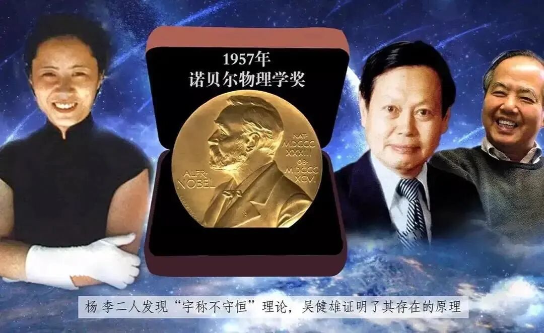 图10:杨振宁和李政道获得了1957年的诺贝尔物理学奖