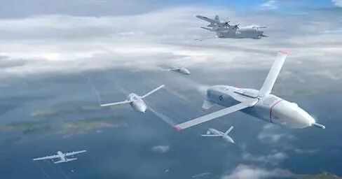 图10:美国DARPA’s Gremlins蜂群作战理念效果图
