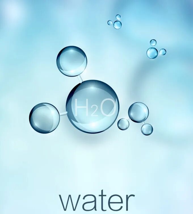 图6:水分子结构图